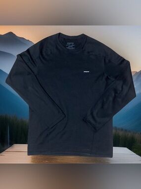 Patagonia Mens Capilene 3 Midweight Base Layer Crewneck Black 44421 Size M